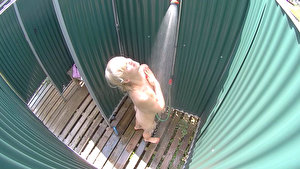 Amazing Czech Blonde in Pool´s Shower